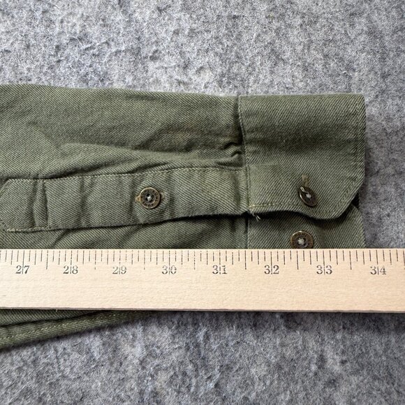 Kuhl Work Shirt Men L Green Long Sleeve Cotton Tencel Canvas Pockets - Picture 14 of 15